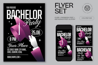 create exceptional club flyer, party flyer or event flyer design