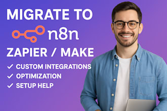 migrate your zapier or make workflows to n8n and optimize them