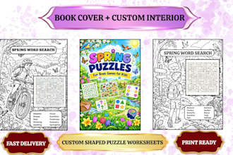 create word search puzzle activity book for KDP and etsy