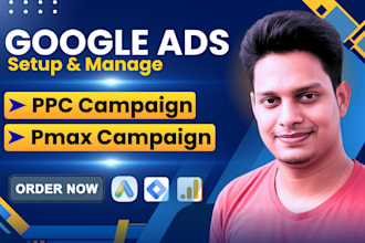 setup ROI based google ppc search ads pmax campaign as a sem specialist