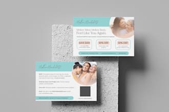 design a stunning and eye catching postcard