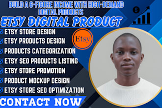 etsy digital product etsy shop setup etsy digital product design etsy shop seo