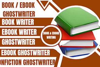 ghostwrite your non fiction book or ebook