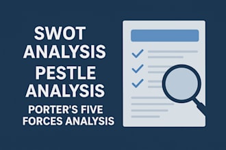 do swot analysis pestle analysis and porters five forces analysis