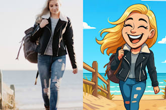 create funny ai portraits and creative cartoon style pictures of you