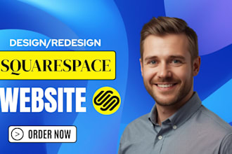 build squarespace website, design  and redesign squarespace website