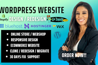 wordpress website on bluehost hostinger website ionos siteground godaddy website