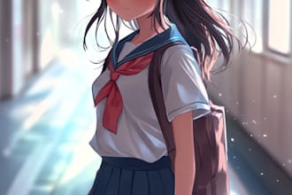 do anime or cartoon character illustration
