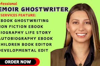 ghostwrite your memoir, biography, or personal story