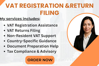 handle vat registration and return in hongkong, italy,spain,cyrups,