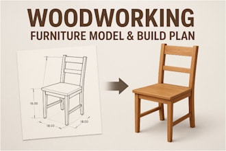 do woodworking furniture model build plan diy woodworking project joinery shop