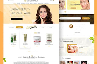 design skincare shopify store cosmetics beauty makeup perfume fragrance website