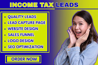 income tax leads finance website tax funnel tax logo income tax website