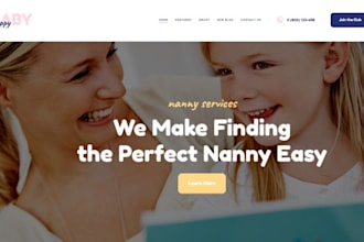 design squarespace nanny website daycare website childcare website