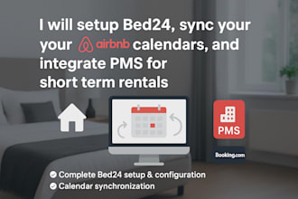 setup beds244, sync your airbnb calendars, integrate pms for short term rentals