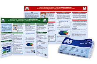 do research scientific company poster presentation design for conferences