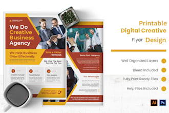 design a business flyer, investment teaser, one pager, sales sheet, brochure