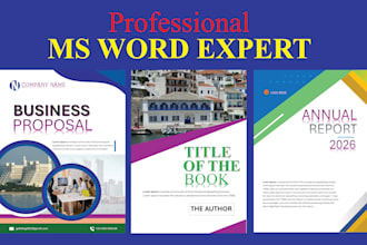 create a professional editable ms word template design