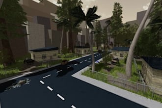 build realistic roblox hood map, city map, pvp map, interior, 4 smooth gameplay