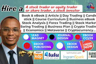 write forex trading ebook, crypto, real estate, stock market ebook, candlesticks