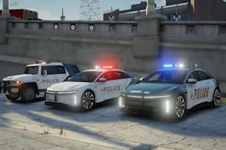 make emergency lights els and non els for fivem server or gta 5, enhance