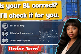 review bills of lading bl and shipping documents