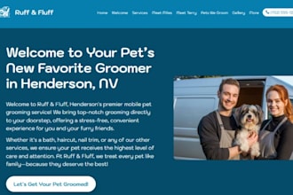 design squarespace pet grooming website veterinarian website pet care website
