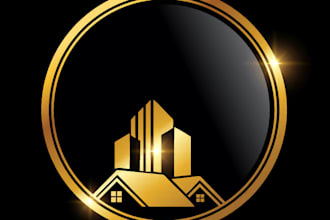 design a professional real estate logo for your agency or property business