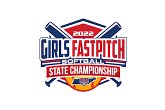 create graceful and fantastic softball logo design