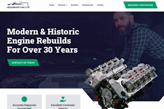 redesign mechanic garage website car auto repair website car dealership seo site