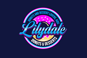 create attractive and imagination donut logo design