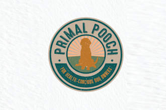 design classic sustainability inspired logo for primal pooch