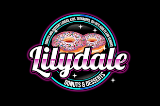 create high quality and beautiful donut logo design