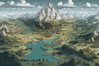 create a high quality fantasy map