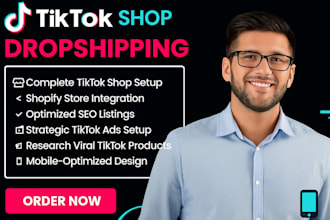 set up tiktok shop, tik tok shop dropshipping marketing, shopify ads manager
