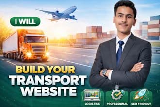design a trucking, transport, or logistics business website