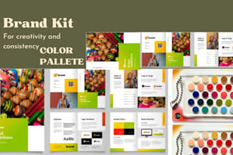 do color palette, mood board, brand story for your brand website and project