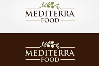 design awesome mediterranean food logo