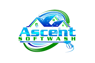create attractive and imagination pressure washing logo design