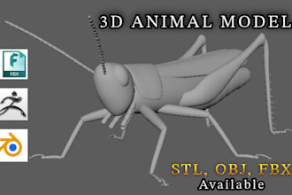 do realistic 3d animal model creature monster design wildlife 3d insect design