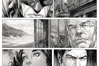 draw realistic comic page superhero