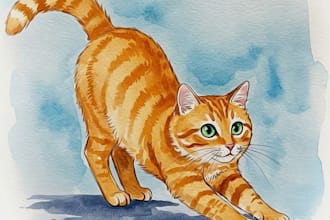 watercolor children book illustration