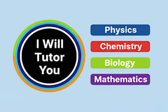 teach mathematics physics chemistry and biology