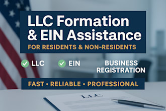 create US llc and obtain ein for residents and nonresidents