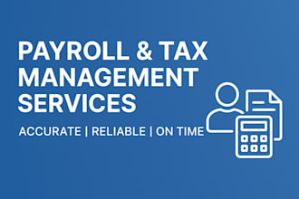 handle payroll and tax work, data entry