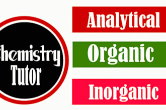 teach chemistry, organic chemistry, bio chemistry and analytical chemistry