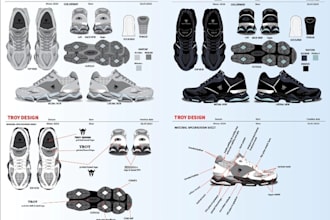 tech pack shoe, shoe tech pack, custom shoe design, footwears, sneakers, flat sk