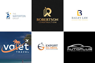 do modern luxury minimalist business logo design