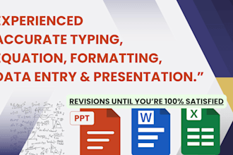 fast and accurate typing, retyping, and equation formatting