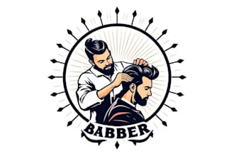 make a professional silhouette logo to black and white